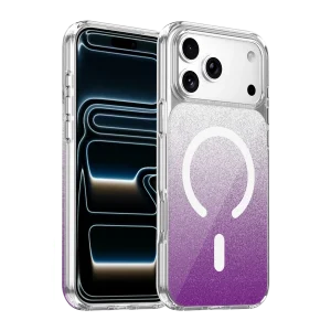 BUĞZ Onegif  İphone 17 Pro/18 Pro Sora Simli Magsafe Kapak - Mor