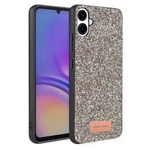 BUĞZ Onegif  Galaxy A07 4g Bright Simli Kapak - Gümüş
