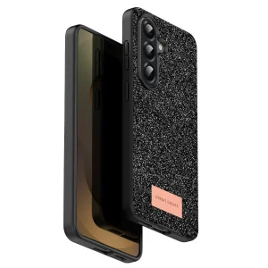 BUĞZ Onegif  Galaxy A17 5g Bright Simli Kapak - Siyah