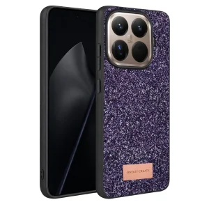 BUĞZ Onegif Xiaomi Mi 15t Pro Bright Simli Kapak - Derin Mor
