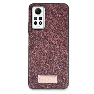 BUĞZ Onegif Xiaomi Redmi Note 12 Pro 4g Bright Simli Kapak - Derin Mor