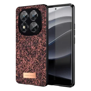 BUĞZ Onegif Xiaomi Redmi Note 14 Pro 5g Bright Simli Kapak - Derin Mor