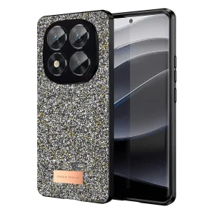 BUĞZ Onegif Xiaomi Redmi Note 14 Pro 5g Bright Simli Kapak - Gümüş