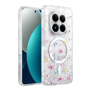 BUĞZ Onegif Xiaomi Redmi Note 15 Pro Plus 5g Misk Simli Magsafe Kapak - Desen 4