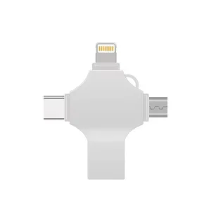 BUĞZ Otg 4in1 Cep Telefonu Çok Fonksiyonlu Usb Flash Bellek 128 Gb Type-c, Micro Sd Ve Kart Okuyucu