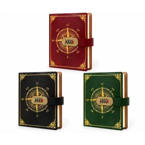 BUĞZ Özel Tasarım Şifreli Deri Defter  Alk3952