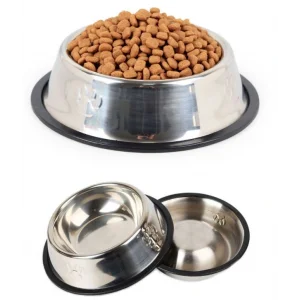 BUĞZ Paslanmaz Çelik Metal Mama Kabı 15 cm.