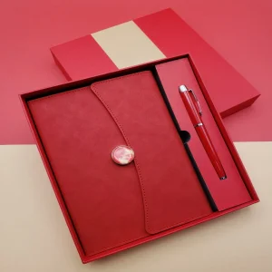 BUĞZ Promosyon Defter Kalem Seti Kırmızı Renk