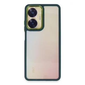BUĞZ Realme C55 Kılıf Dora Kapak - Haki Yeşil