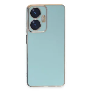 BUĞZ Realme C55 Kılıf Volet Silikon - Açık Yeşil
