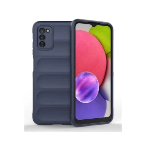 BUĞZ Galaxy A03s Kılıf Optimum Silikon - Lacivert