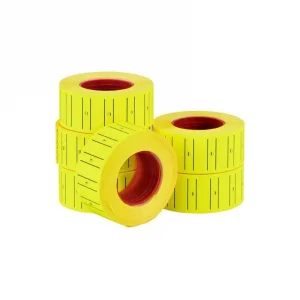 BUĞZ Sarı Fiyat Etiketi - 12x21 mm - Rulo