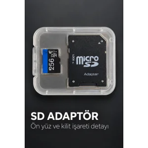 BUĞZ Şeffaf Kutulu 256 GB Micro SD Hafıza Kartı - BUĞZ