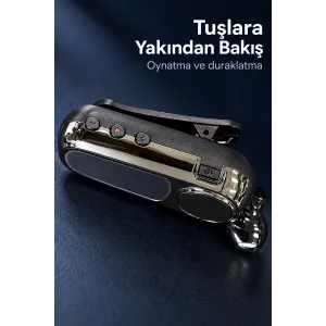 BUĞZ Ses Kontrol Tuşlu Yaka Klipsli Bluetooth Kulaklık - BUĞZ