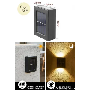 BUĞZ Solar Aplik Çift Taraflı Lamba