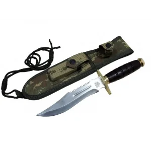 BUĞZ T.c. Standart Komando Bıçağı 30 Cm - Tırtıklı, Kamuflaj Kılıflı