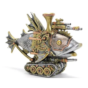 BUĞZ Steampunk Polyester Tasarım Balık Figürü Alk2453