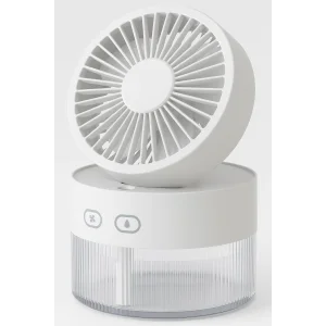 BUĞZ Su Spreyli Katlanır Başlıklı USB Mini Fan