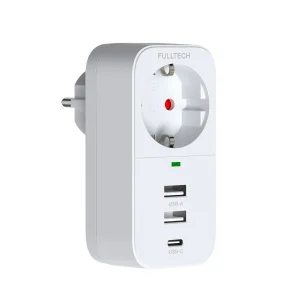BUĞZ Vothoon 2.4a Çıkışlı 2xusb 1xtype-c Tekli Priz Ftr-17