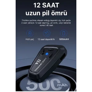 BUĞZ Y11 Bluetooth Kulaklık Mikrofonlu Motosiklet Kulaklığı İntercom Bt 5.3