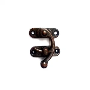BUĞZ Yay Gözü, Ahşap Kutu Klipsi - Minik 20x24 Mm, Antik, 1 Adet