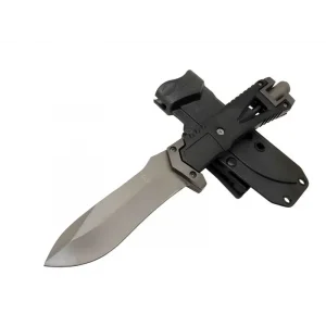 BUĞZ Zero Error Tactical 7 40 Siyah Outdoor Bıçak 27cm - Siyah Sap, Magnezyum Çubuklu, Kılıflı