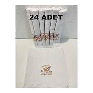 Havlu 24 Adet Okuluk Düğüncü Araba Havlusu 40*70 Cm Havlu