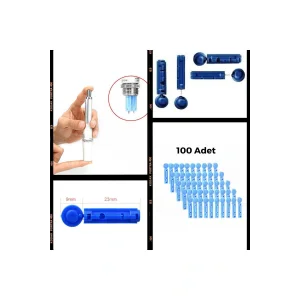 Hacamat Seti Hacamat Kalem Iğnesi - Lanset 100 Adet ( Sadece Iğne/lanset Içerir )