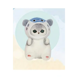 Oyuncak Mofusand balon balığı kostümlü kedi peluş oyuncak 25cm mofusand kedi peluş oyuncak uyku arkadaşı