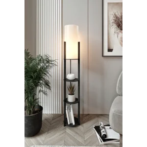 Lamba ARZUM HOME RADIANTE YUVARLAK RAFLI LAMBADER BLACK