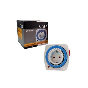 Kol Saati Ct-9180 Zaman Ayarlı Priz Mekanik Ayarlanabilir Timer Saati 3680W
