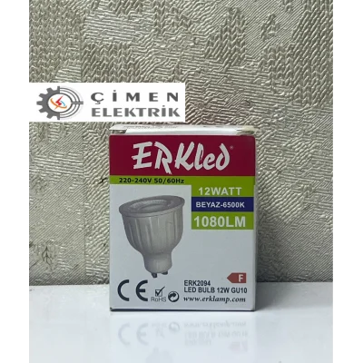  ERKLED ERK 2094 GU10 Lensli Ampül 12W 6500K Beyaz Işık