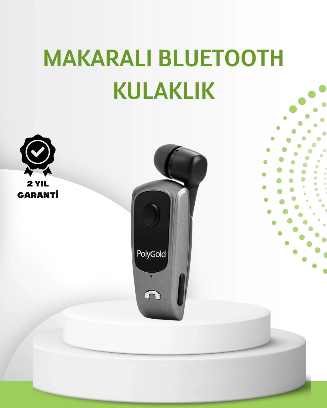 BUĞZ 10 Saat Konuşma Süreli Klipsli Bluetooth Kulaklık