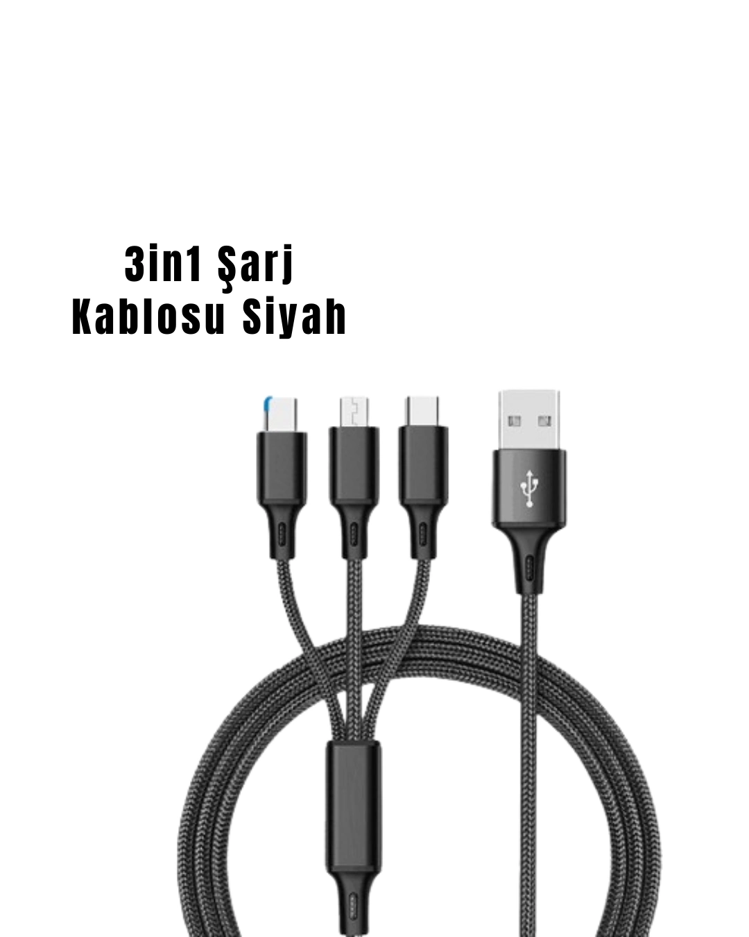 BUĞZ 3’ü 1 Arada Hızlı Şarj Kablosu