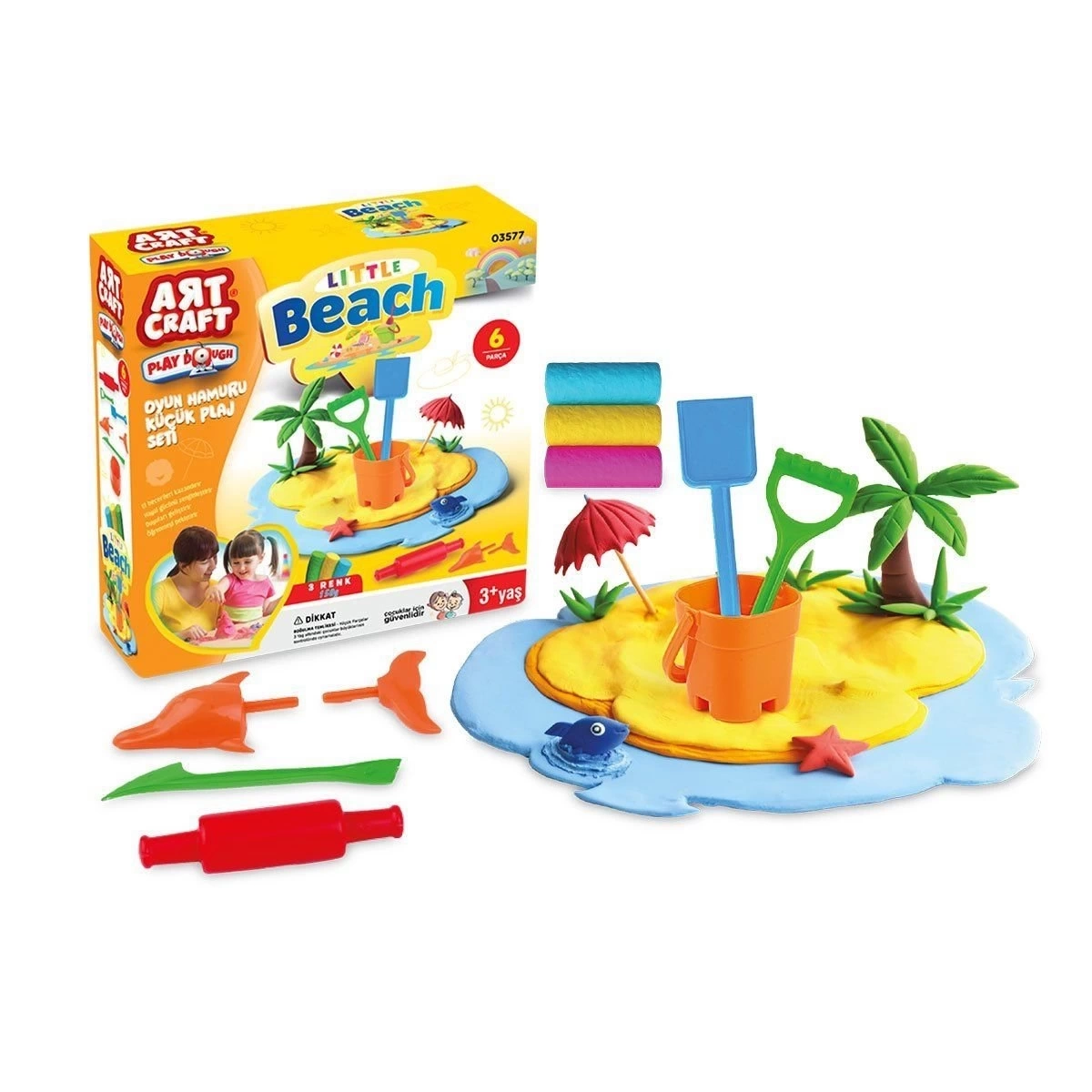 BUĞZ 03577 Dede, Plaj Seti Oyun Hamuru 150 gr BUĞZ 03577 Dede, Plaj Seti Oyun Hamuru 150 gr