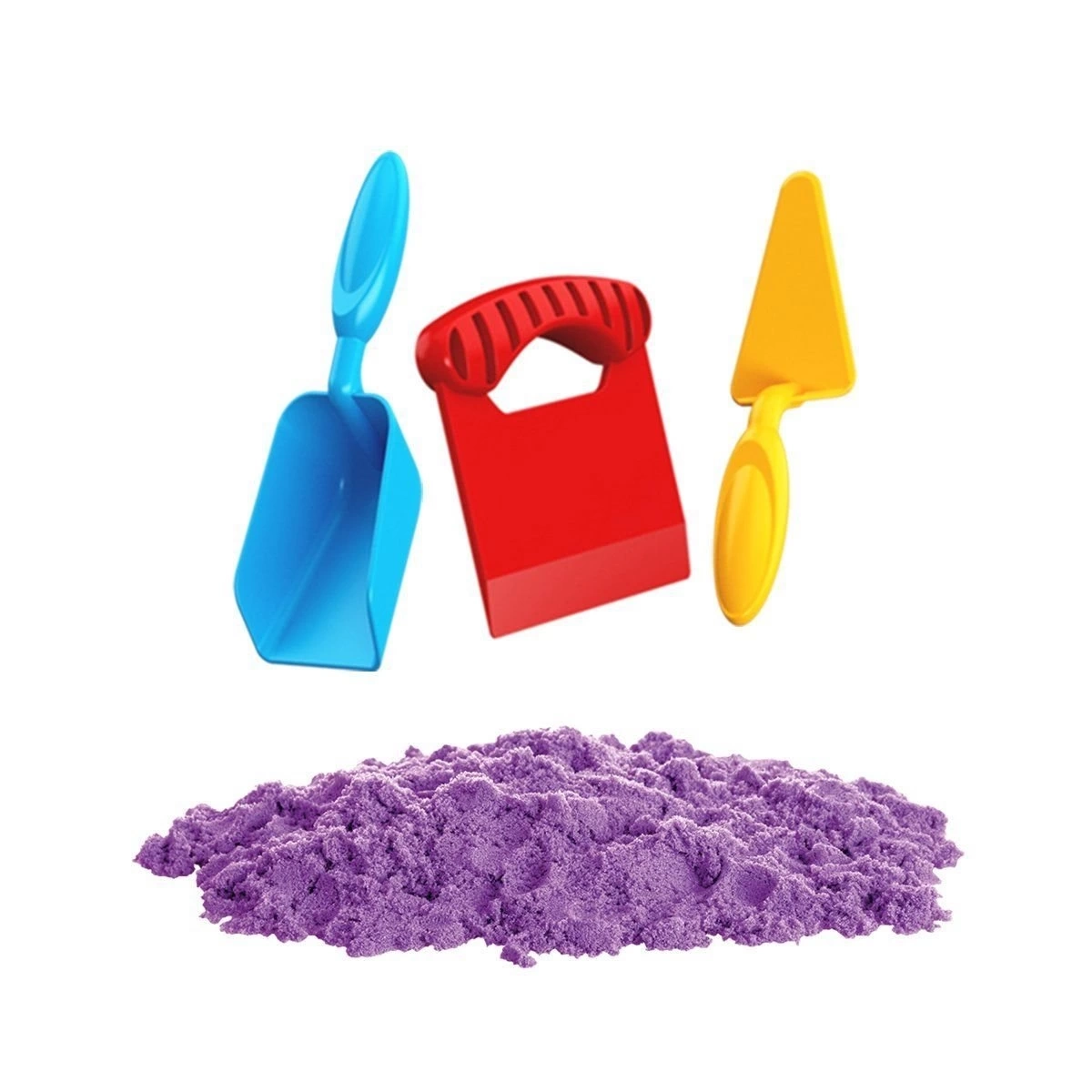 BUĞZ 03694 , Aksesuarlı Mor Kinetik Oyun Kumu 1000 gr