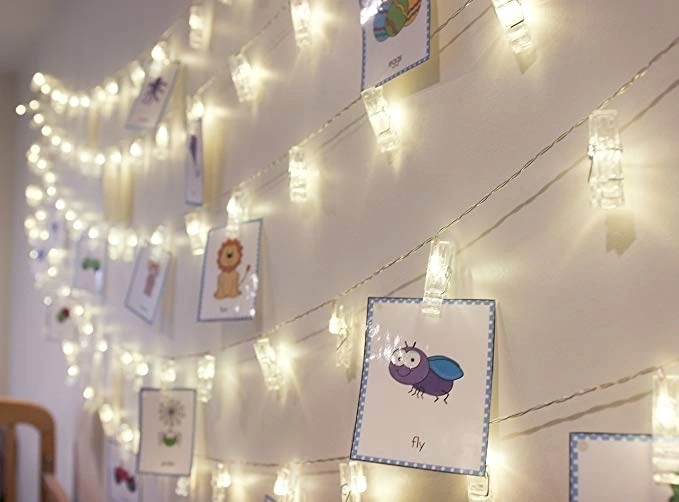 BUĞZ 10'lu Led Işıklı Fotoğraf Mandalları
