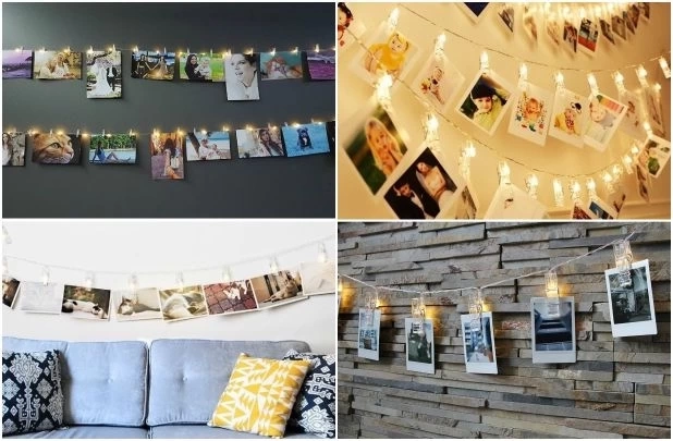 BUĞZ 10'lu Led Işıklı Fotoğraf Mandalları BUĞZ 10'lu Led Işıklı Fotoğraf Mandalları