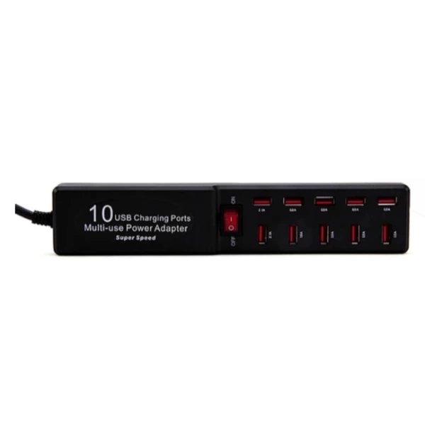 BUĞZ 10 Portlu USB Şarj Adaptörü BUĞZ 10 Portlu USB Şarj Adaptörü
