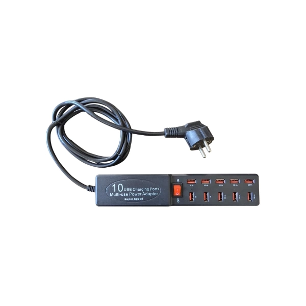 BUĞZ 10 Portlu USB Şarj Adaptörü BUĞZ 10 Portlu USB Şarj Adaptörü