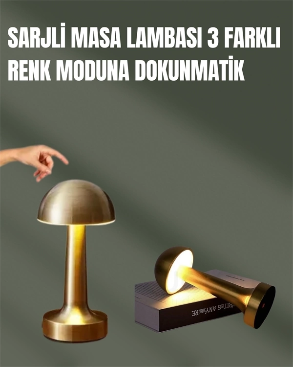 BUĞZ %100 Kademeli Ayarlanabilir Işık – USB Şarjlı Masa Lambası