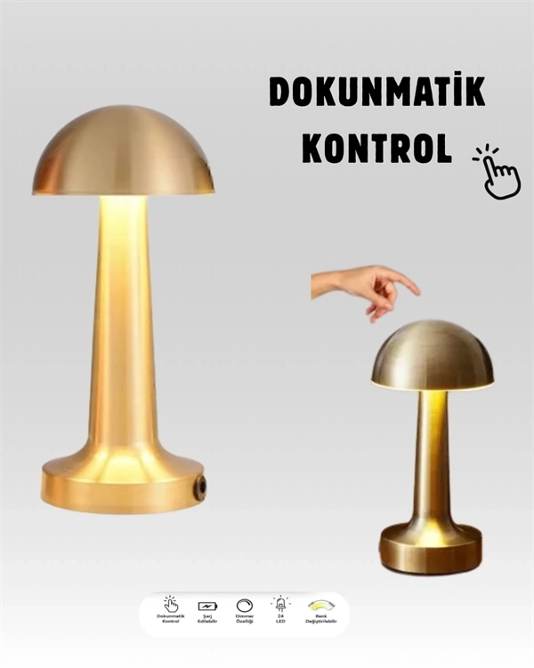 BUĞZ %100 Kademeli Ayarlanabilir Işık – USB Şarjlı Masa Lambası