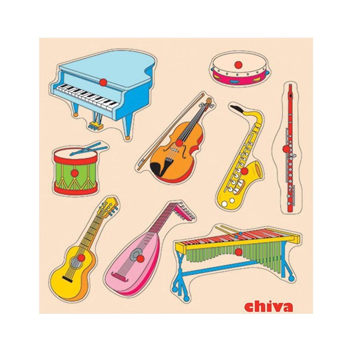 BUĞZ 1004-CS , Müzik Aletleri Ahşap Puzzle