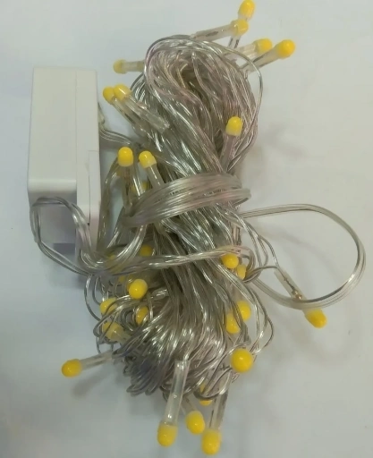 BUĞZ 10m 100 Led Damla Uçlu Led Işık Gün Işığı Şeffaf Kablo
