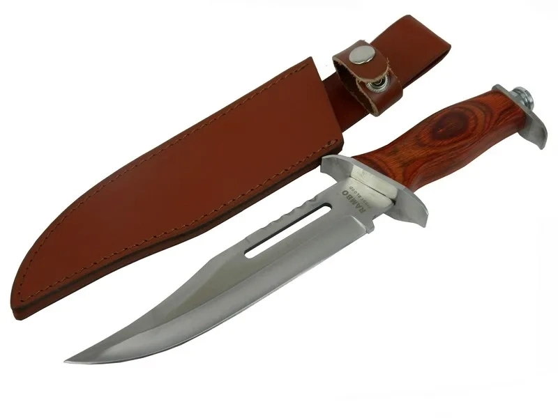 BUĞZ 111 Rambo Bıçağı 32 Cm - Ahşap Metal Saplı, Perçinli