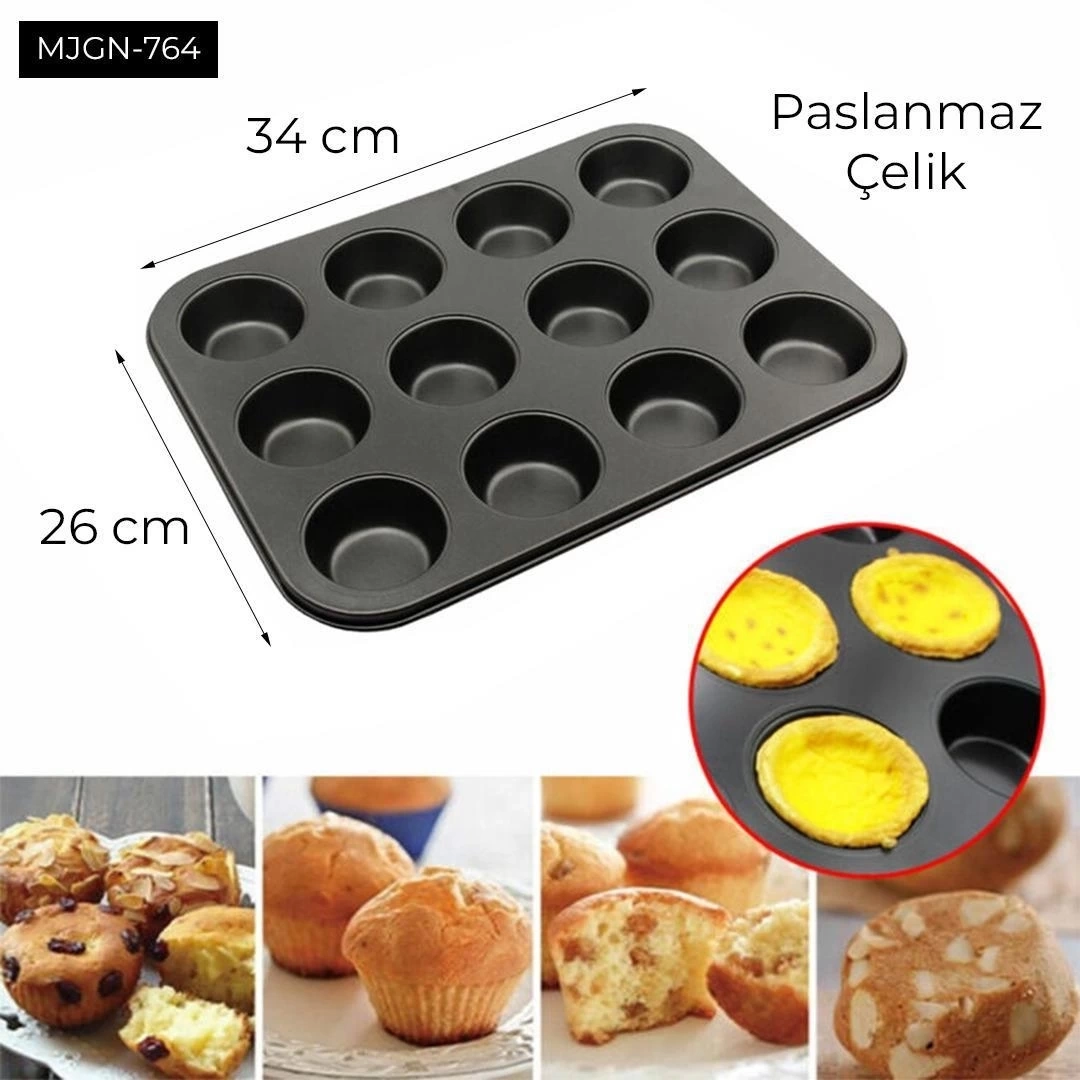 BUĞZ 12 Gözlü Kek Kalıbı