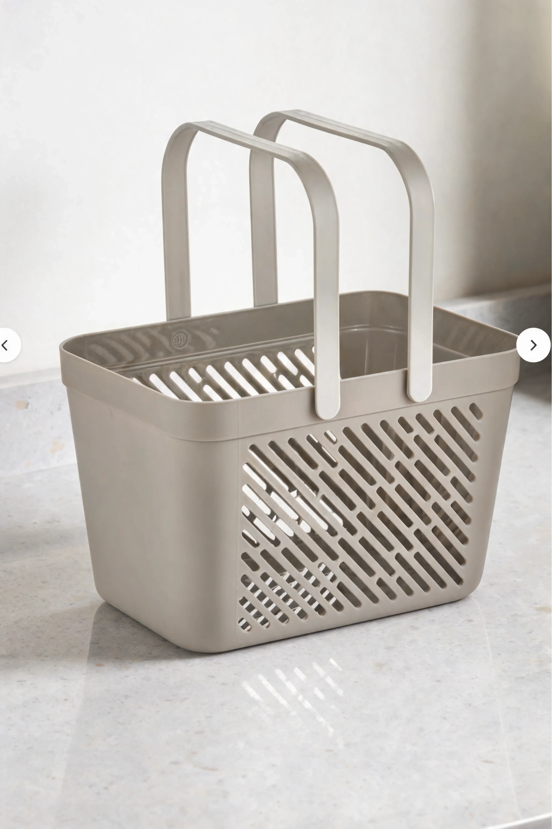 BUĞZ 12'li Gri Çok Amaçlı Kulplu Sepet Mutfak Banyo Organizer Ekonomik Set