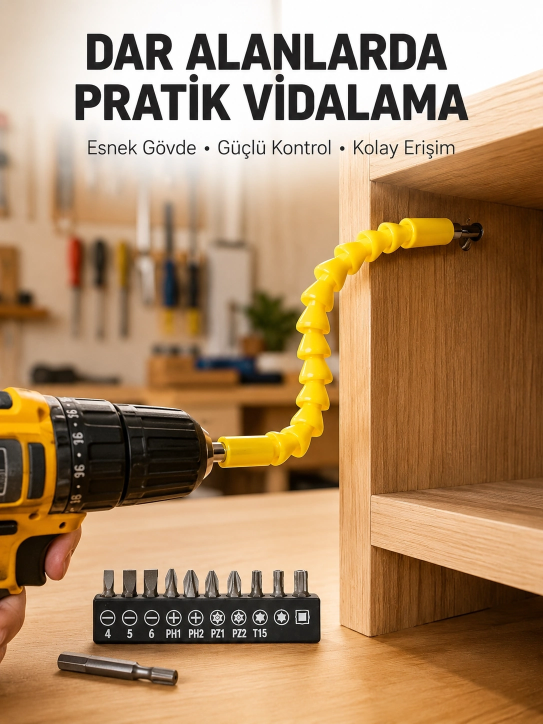 BUĞZ 12 Parça Akrobat Bits Seti Çok Amaçlı Vidalama Dayanıklı Çelik Yeni Nesil
