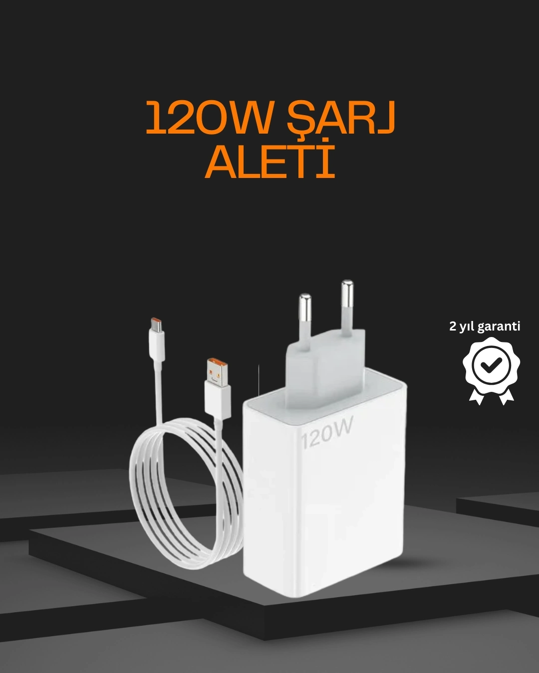 BUĞZ 120 Watt Type C Şarj Başlığı Poco X3 X4 X5 Pro Uyumlu