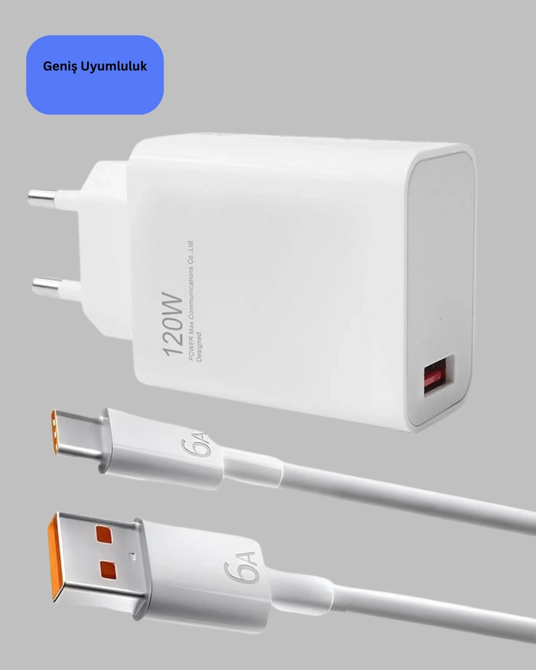 BUĞZ 120 Watt Type C Şarj Başlığı Poco X3 X4 X5 Pro Uyumlu